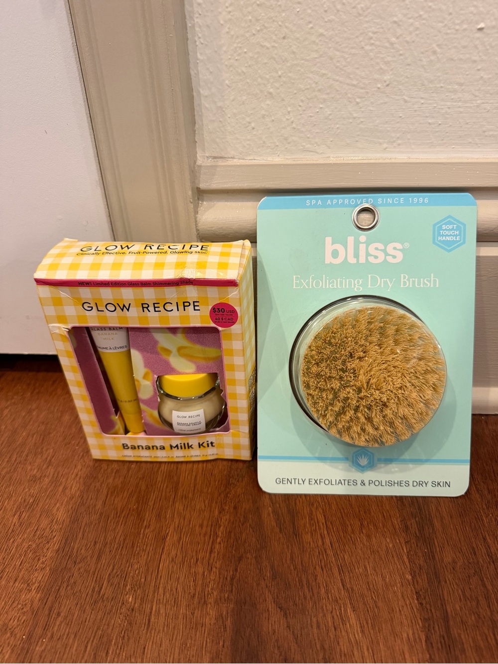 Bliss Exfoliating Dry Brush and glow recipe